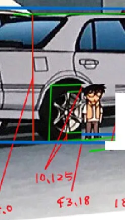 画面与设定似乎对不上!?柯南你真的没有谎报身高吗,难道说米花市其实是巨人国?