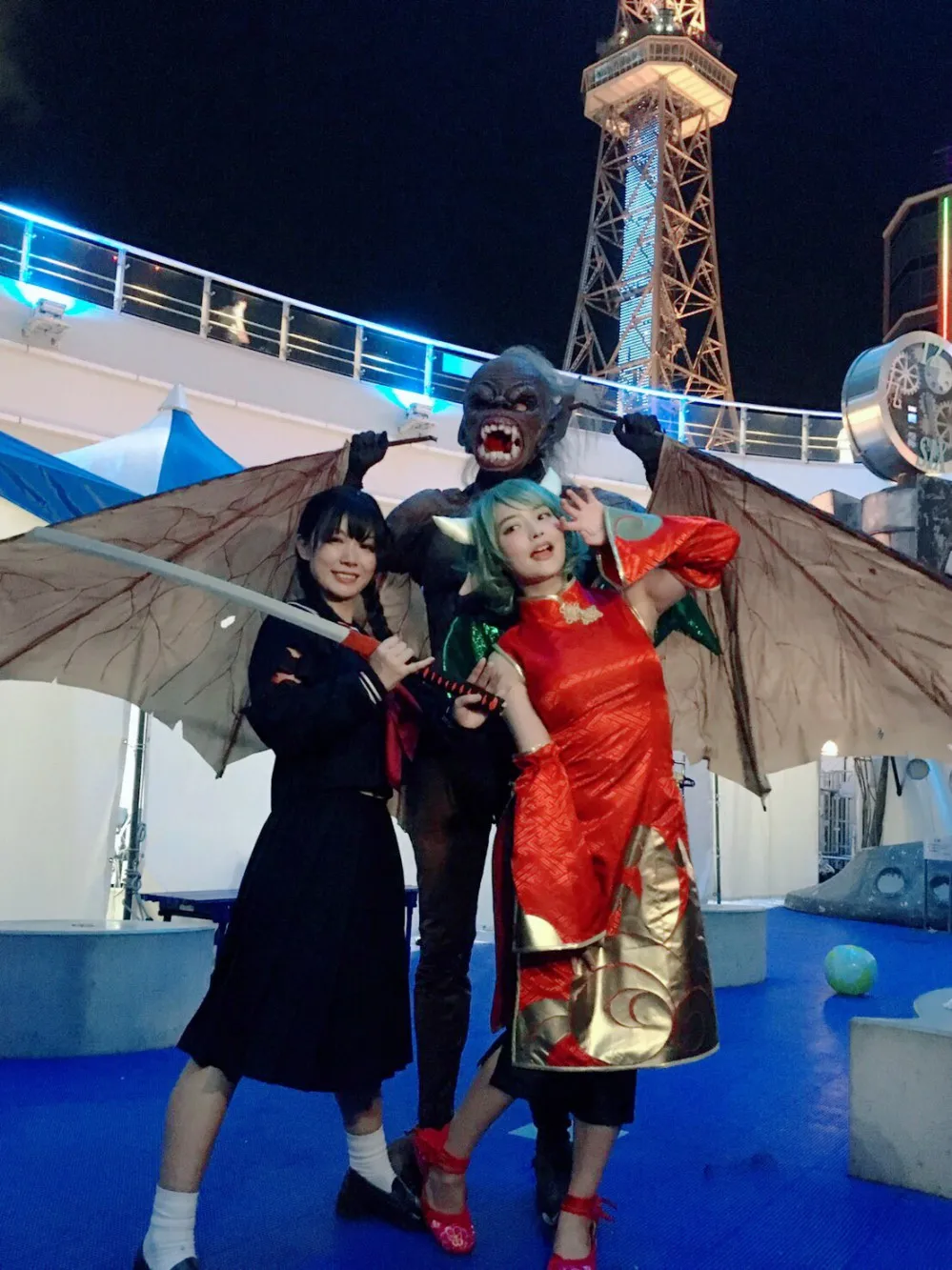 头上有犄角 身后有尾巴-上坂堇WCS『魔导物语』龙女COS