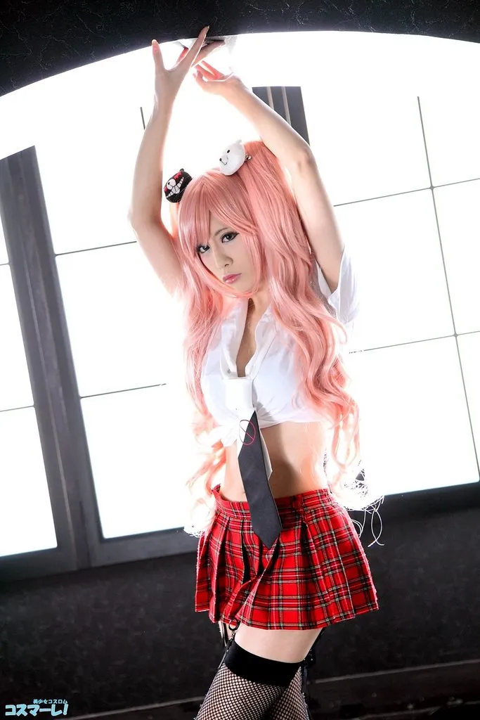 渔网吊带 裙下风光-『弹丸论破』江之岛盾子COSPLAY