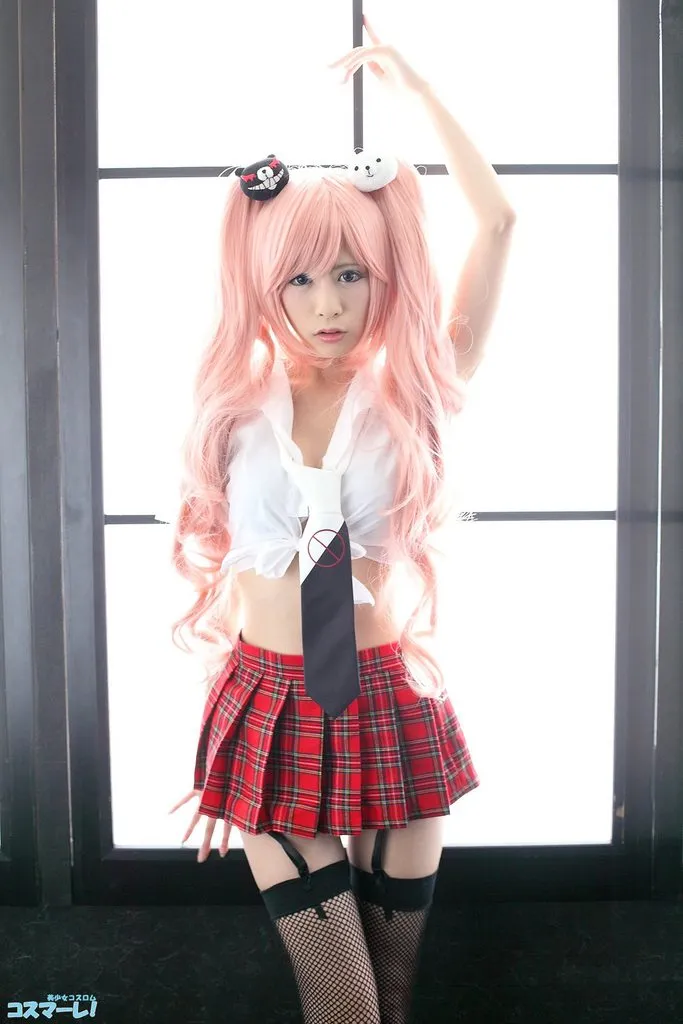 渔网吊带 裙下风光-『弹丸论破』江之岛盾子COSPLAY