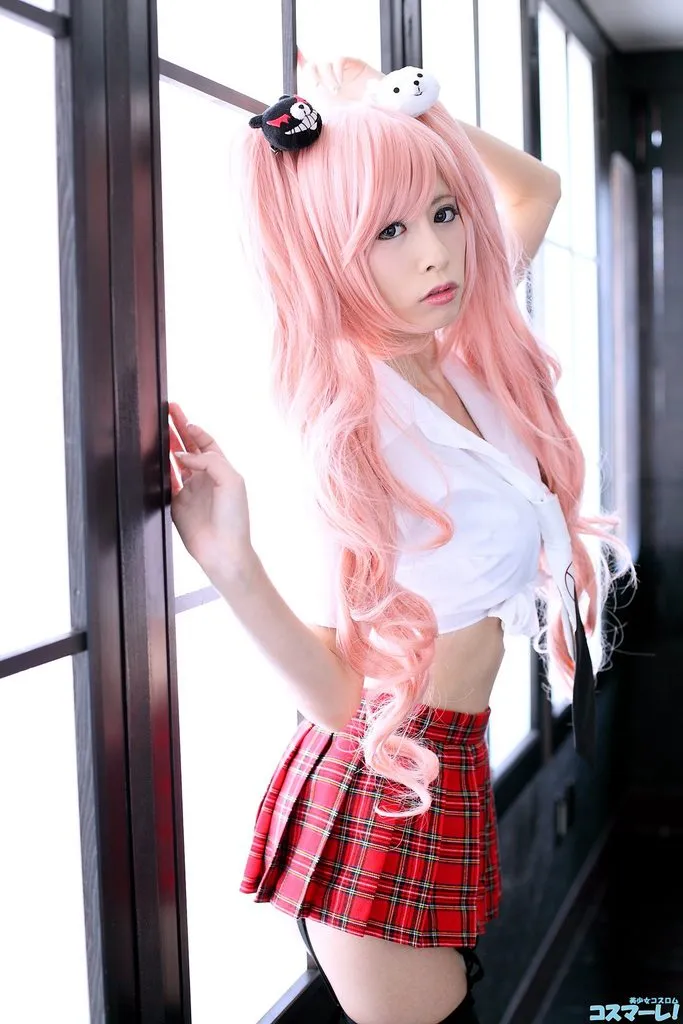 渔网吊带 裙下风光-『弹丸论破』江之岛盾子COSPLAY