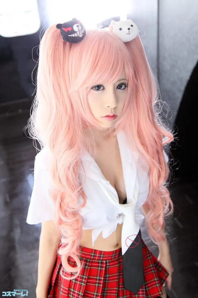 渔网吊带 裙下风光-『弹丸论破』江之岛盾子COSPLAY