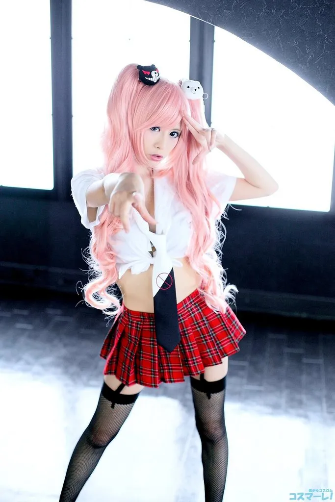 渔网吊带 裙下风光-『弹丸论破』江之岛盾子COSPLAY