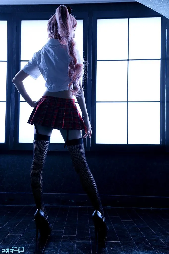 渔网吊带 裙下风光-『弹丸论破』江之岛盾子COSPLAY