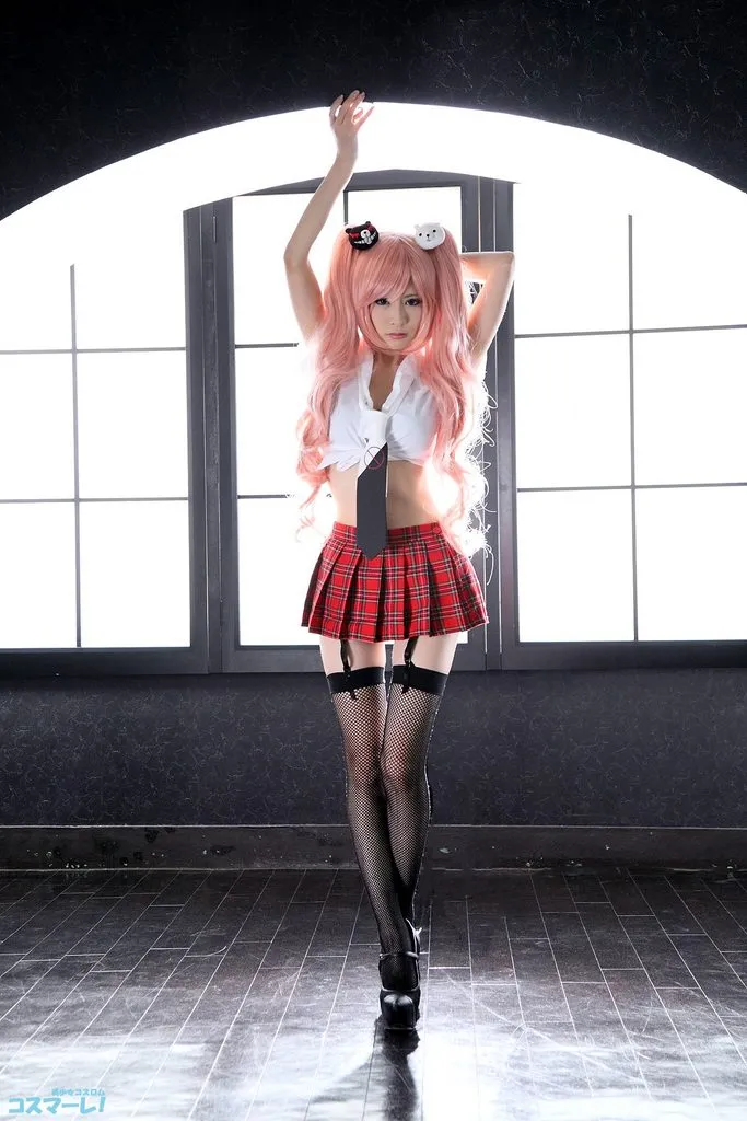 渔网吊带 裙下风光-『弹丸论破』江之岛盾子COSPLAY