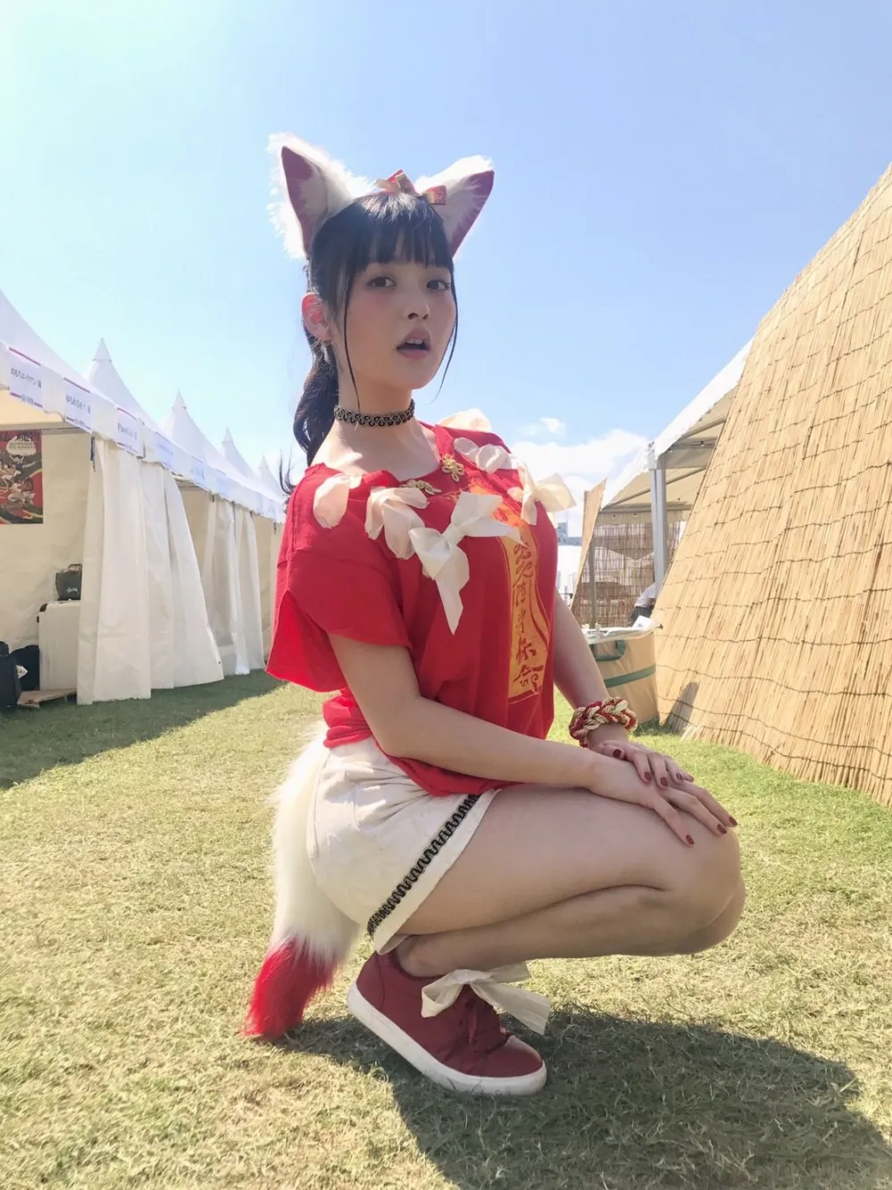 政委变妖精 兽耳和长尾-上坂堇兽娘造型出演