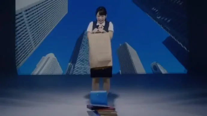 学生妹 OL 购物狂-内田真礼明治乳饮品Savas Milk场景广告