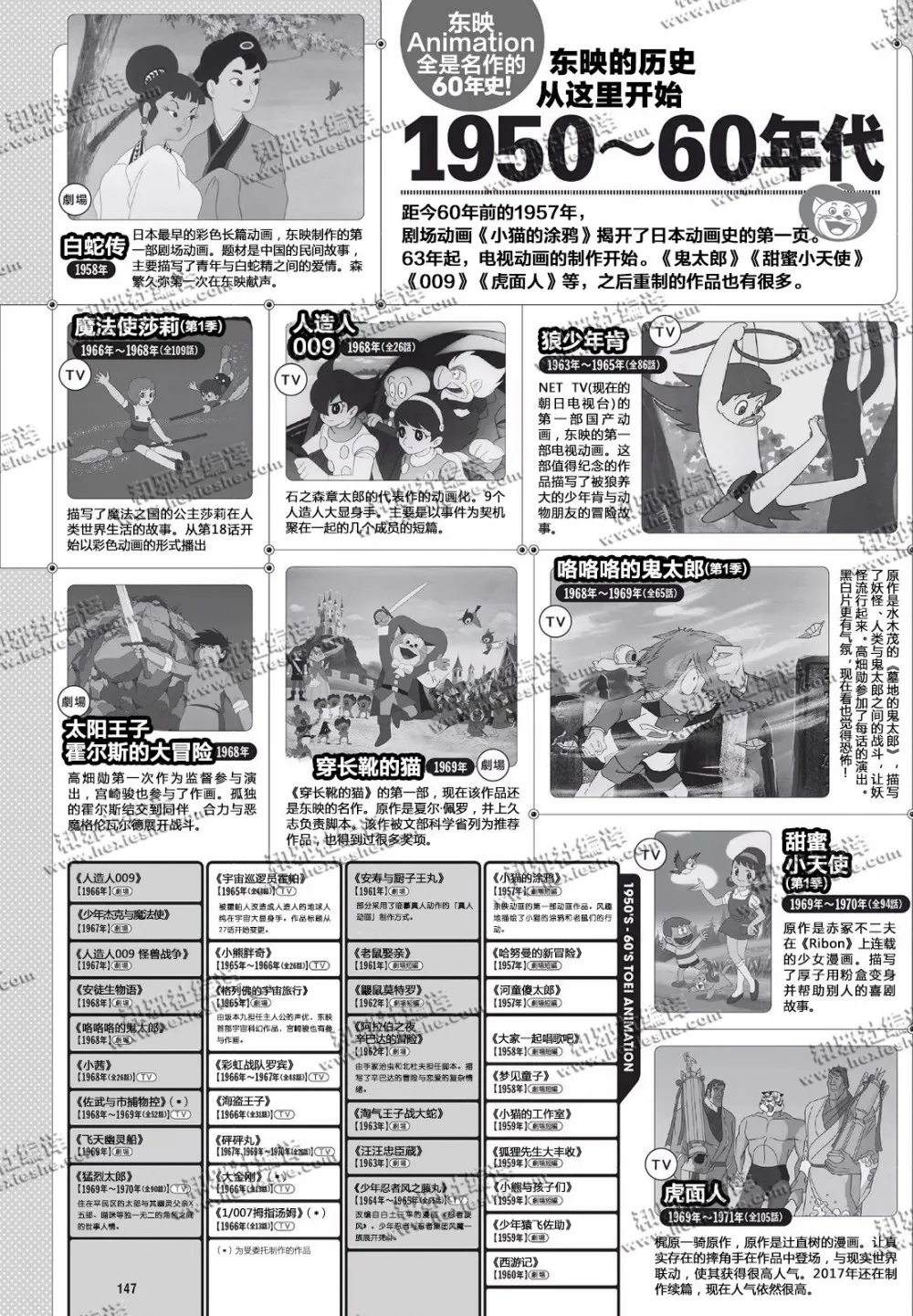 日本动画辉煌时刻-东映动画60周年历史作品回顾