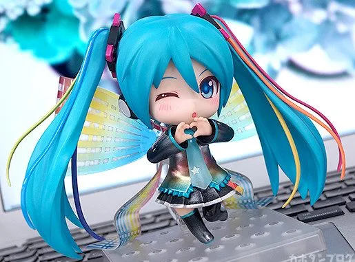 背系彩带 手动比心-初音未来十周年纪念粘土开定-绝对领域