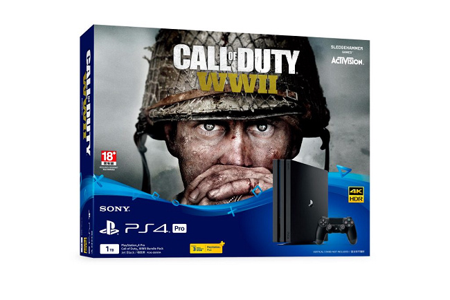 「PS4 Pro Call of Duty WWII 同捆组」11月3日限量登场