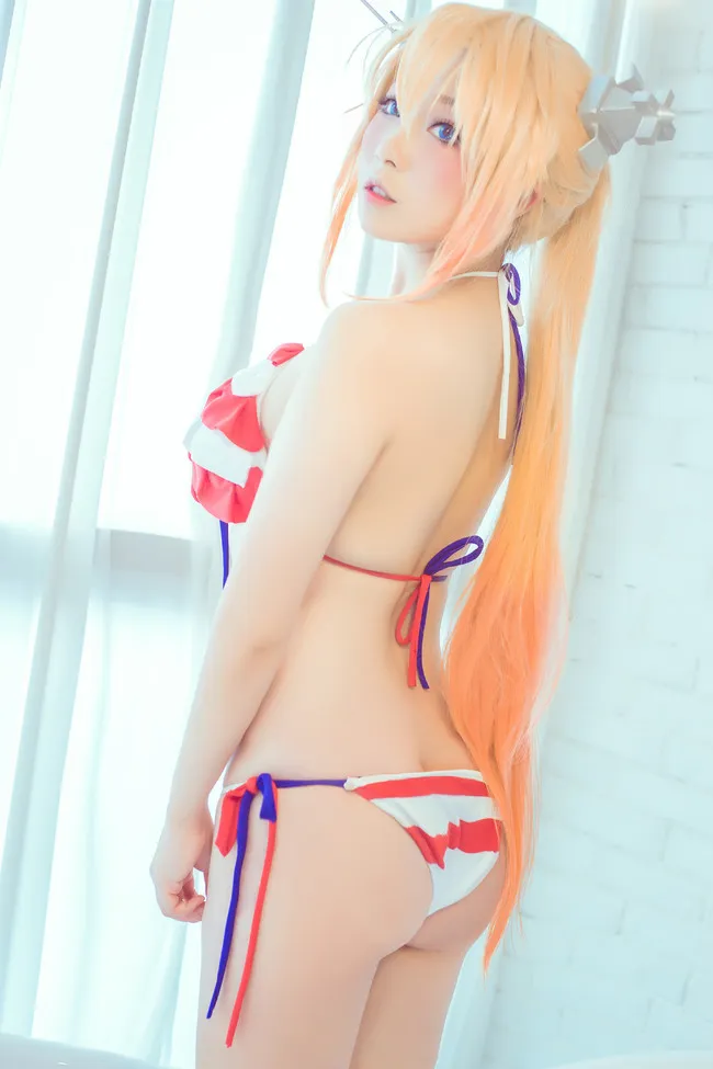 图片[3]-战舰少女R 射水鱼 泳装少女COSPLAY美图欣赏  cn:牛奶丶喵-绝对领域