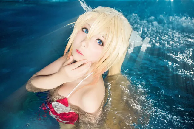 战舰少女R 射水鱼 泳装少女COSPLAY美图欣赏  cn:牛奶丶喵-绝对领域