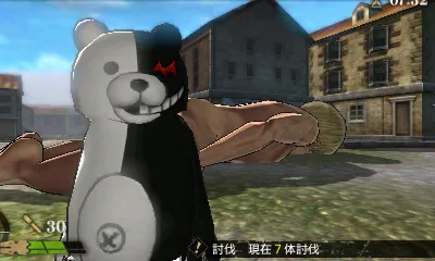 《进击的巨人2~未来的座标~》x《枪弹辩驳》跨界合作,一起驱逐巨大黑白熊吧!