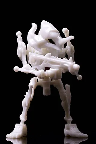 凑集8个款式就可以拼出阳电子砲喔，白骨版的「ほねほねゲリオン」也是别有一番趣味～