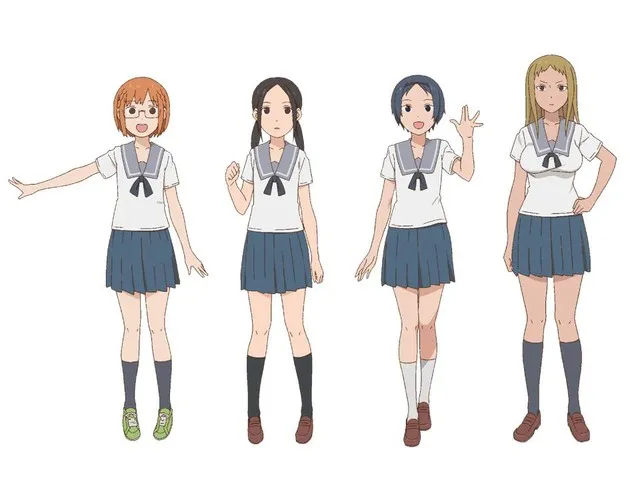 校园喜剧《千绪的通学路》动画版公开角色设定图-绝对领域