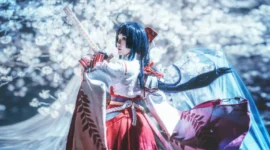 《阴阳师》妖刀姬御神之刃cosplay-绝对领域