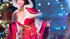 《王者荣耀》貂蝉圣诞恋歌cosplay-绝对领域