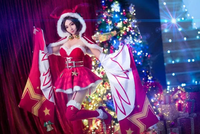 《王者荣耀》貂蝉圣诞恋歌cosplay-绝对领域