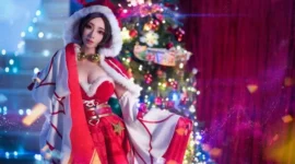 《王者荣耀》貂蝉圣诞恋歌cosplay-绝对领域