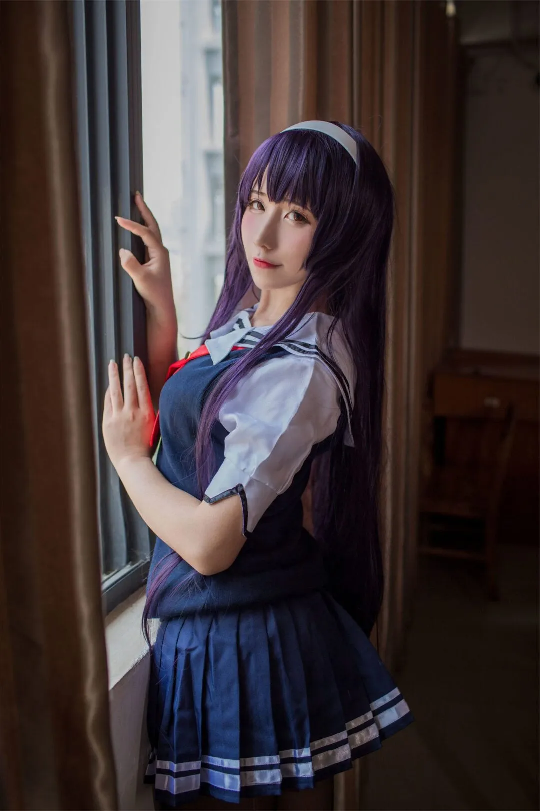 路人女主的养成方法 霞之丘诗羽4cosplay-19