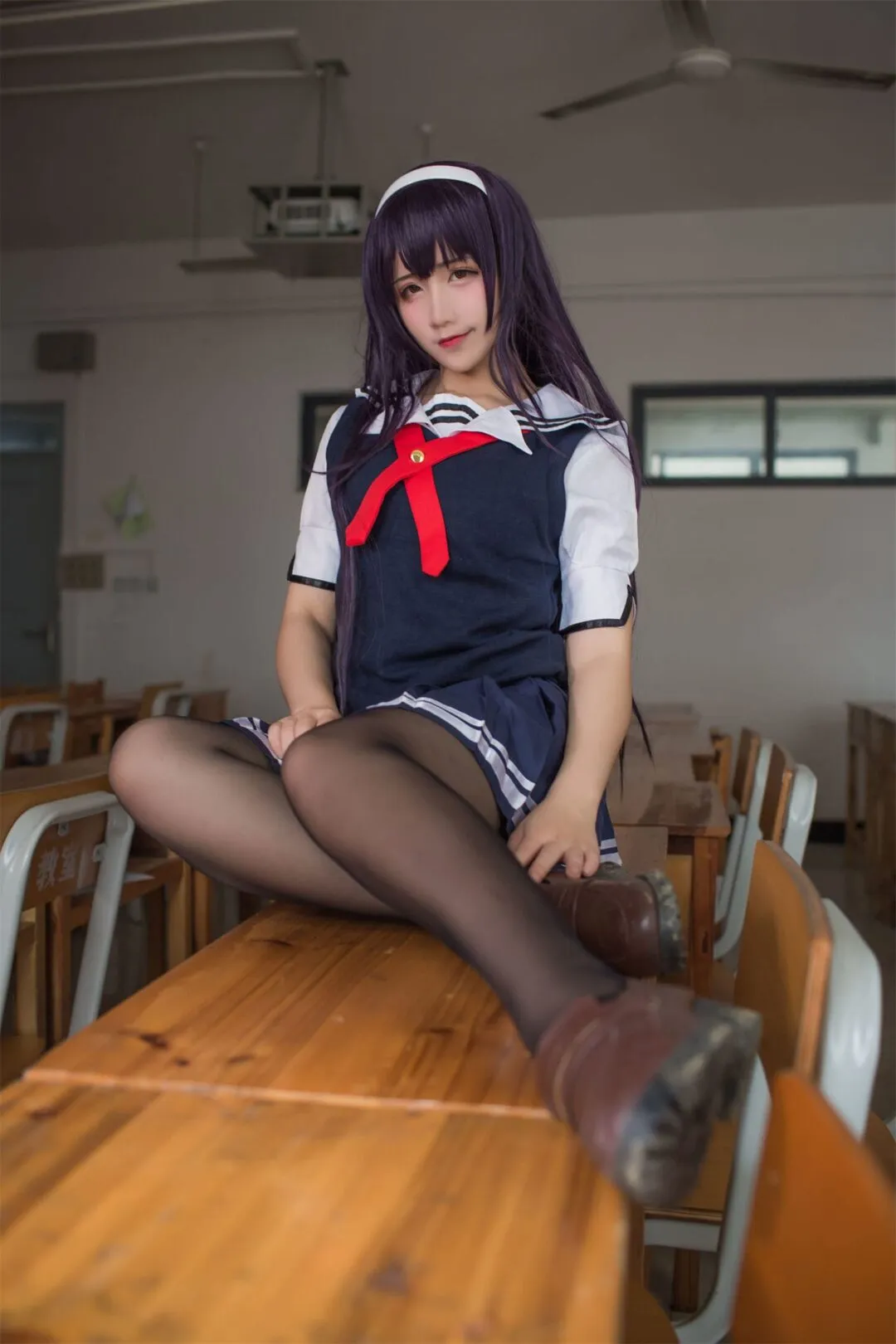 路人女主的养成方法 霞之丘诗羽4cosplay-23