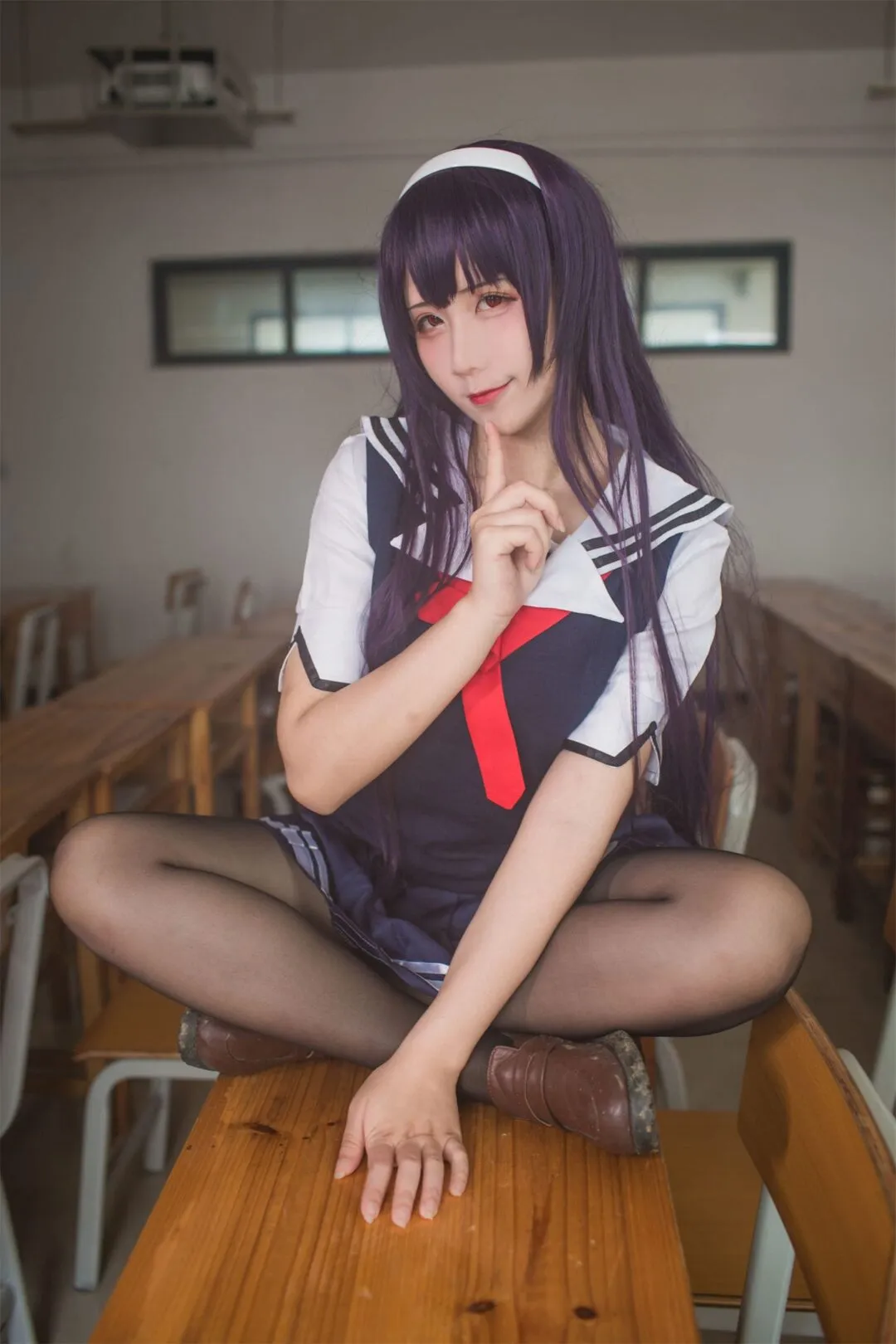 路人女主的养成方法 霞之丘诗羽4cosplay-25