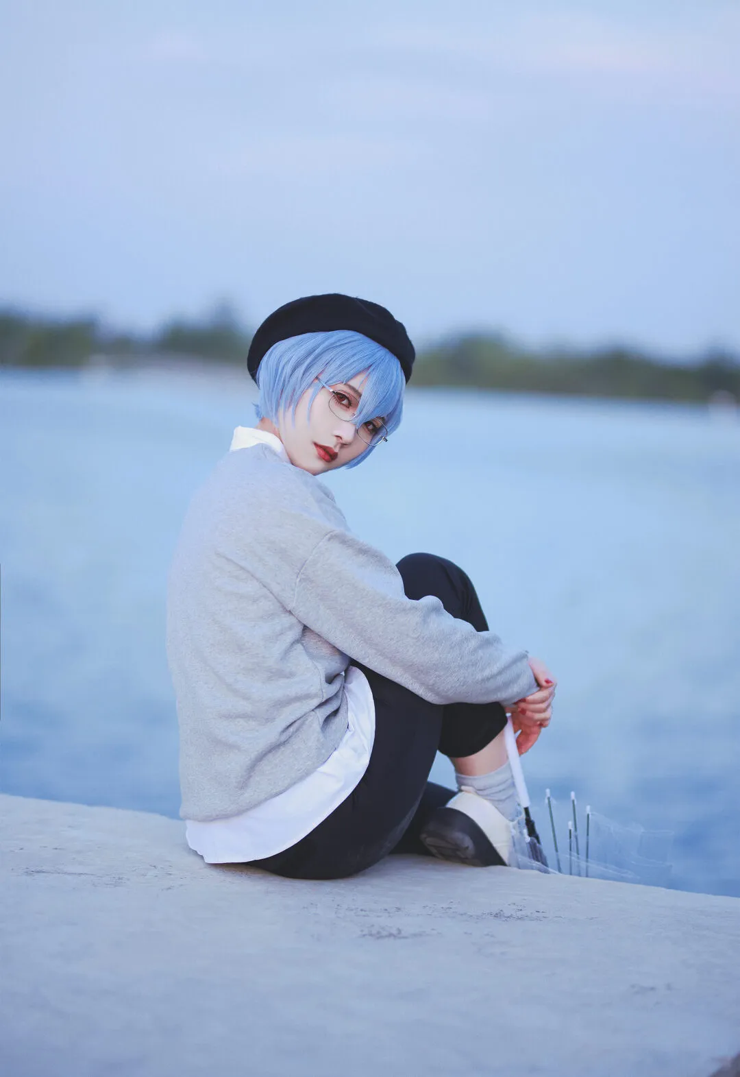 《新世纪福音战士》绫波丽米山舞cosplay-绝对领域