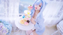 性感蕾姆cosplay-绝对领域