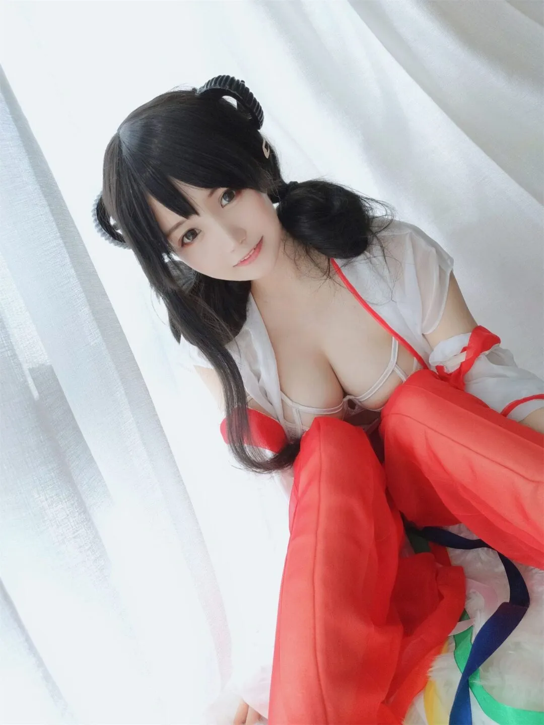 巨乳巫女美少女性感私房写真-绝对领域