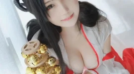 巨乳巫女美少女性感私房写真-绝对领域