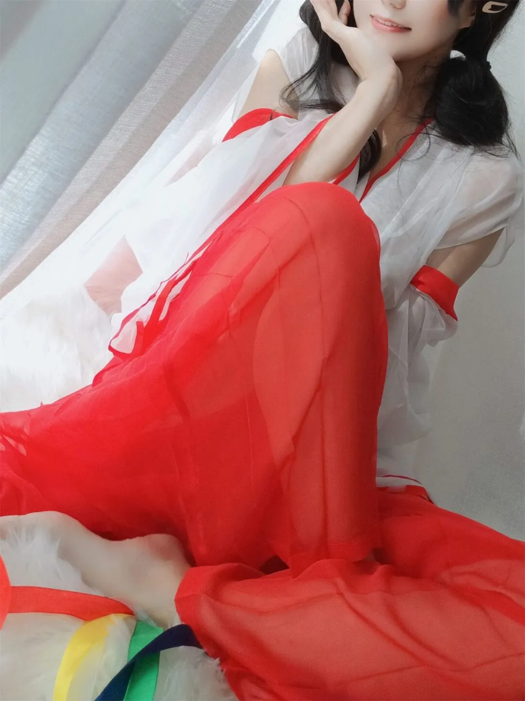 巨乳巫女美少女性感私房写真-6