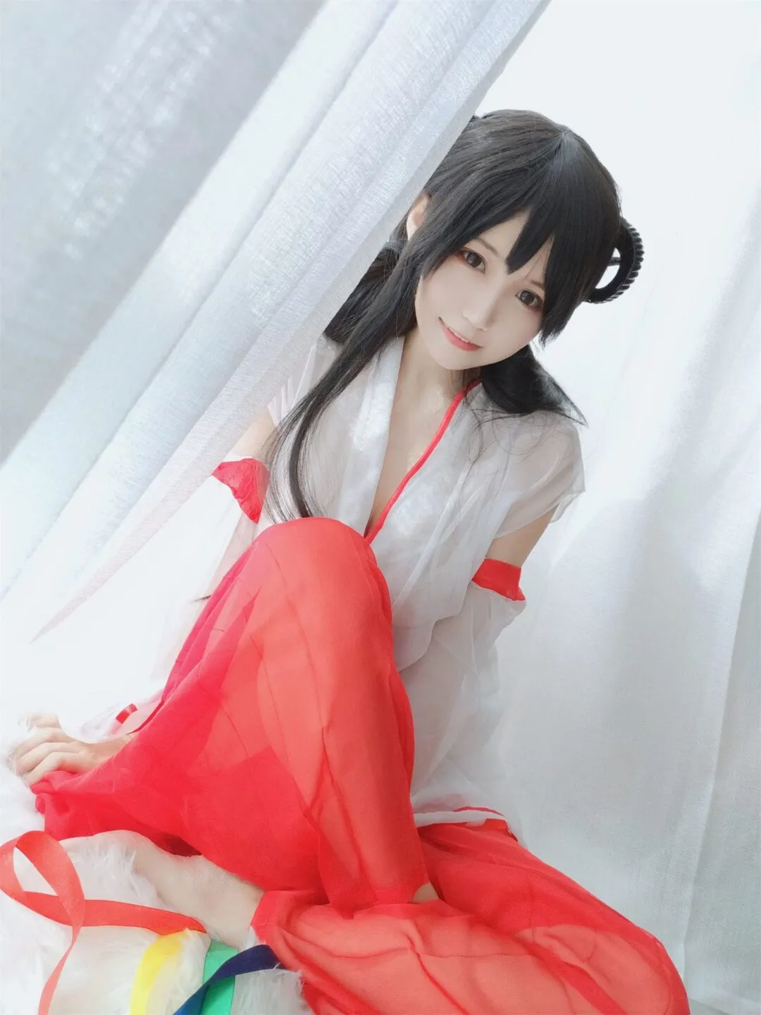 巨乳巫女美少女性感私房写真-18