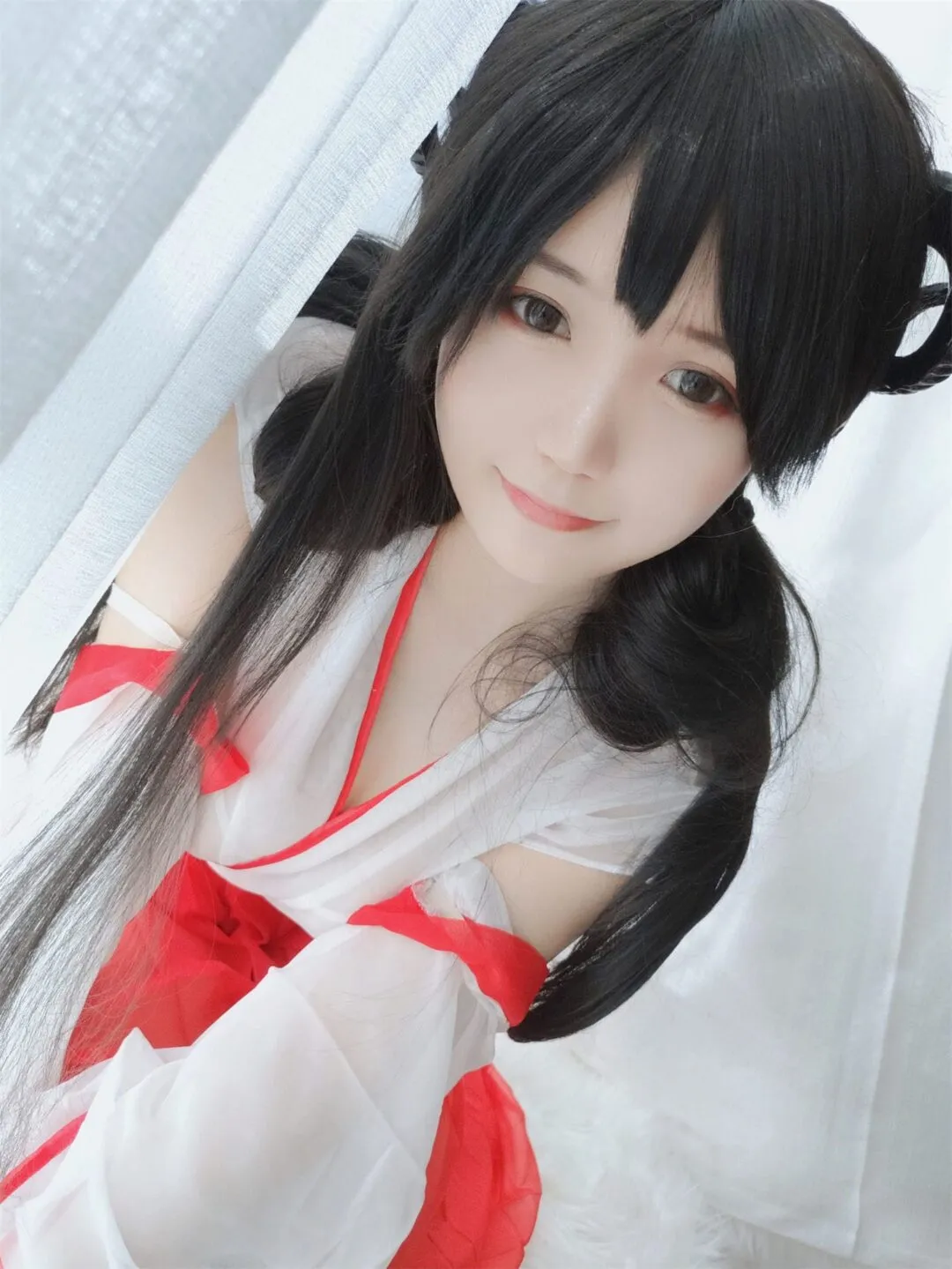巨乳巫女美少女性感私房写真-21