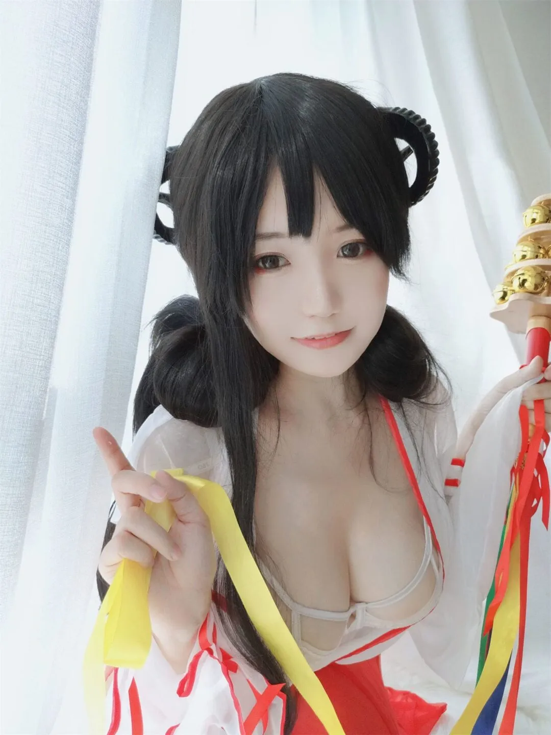 巨乳巫女美少女性感私房写真-29