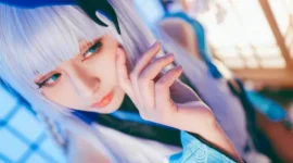《阴阳师》雪女cosplay-绝对领域