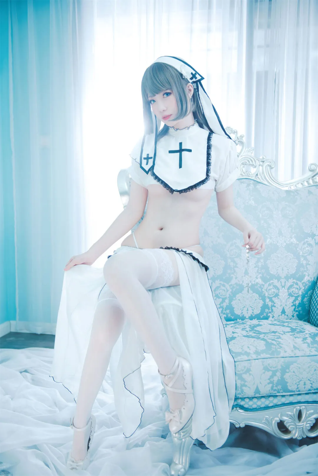 美少女黑丝白丝性感私房写真-10