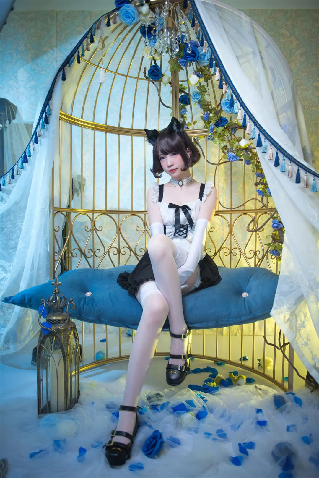 美少女黑丝白丝性感私房写真-15