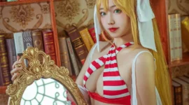 《FGO》尼禄泳衣cosplay-绝对领域