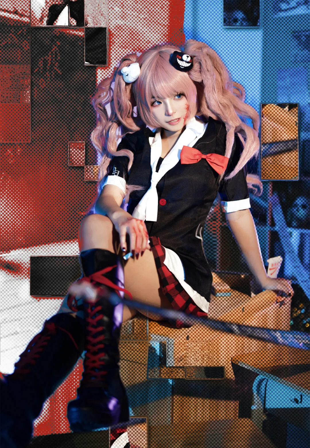 《弹丸论破：希望的学园和绝望高中生》江之岛盾子cosplay-绝对领域