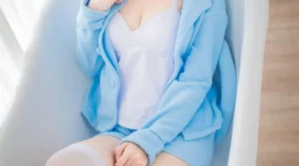蕾姆蓝色精灵cosplay-绝对领域
