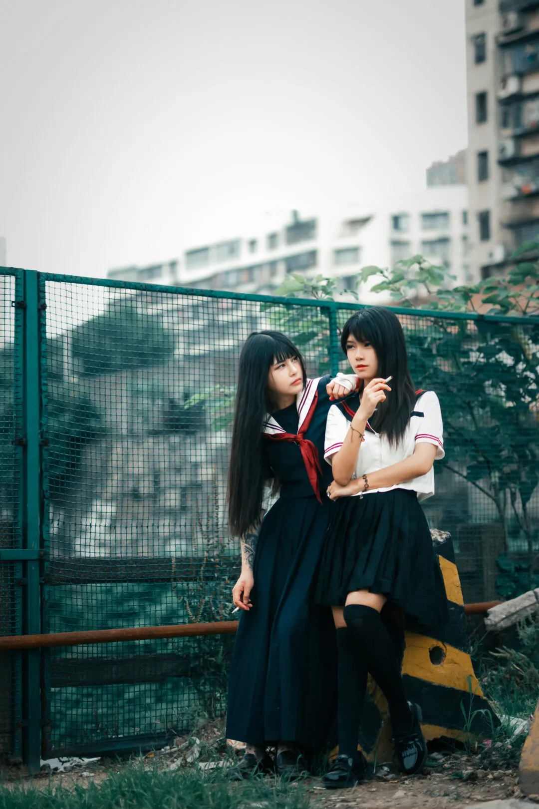 【JK制服】《樱与寒》夏篇·守护（百合向）-绝对领域