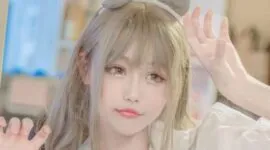 猫咪后院黑灰猫cosplay-绝对领域