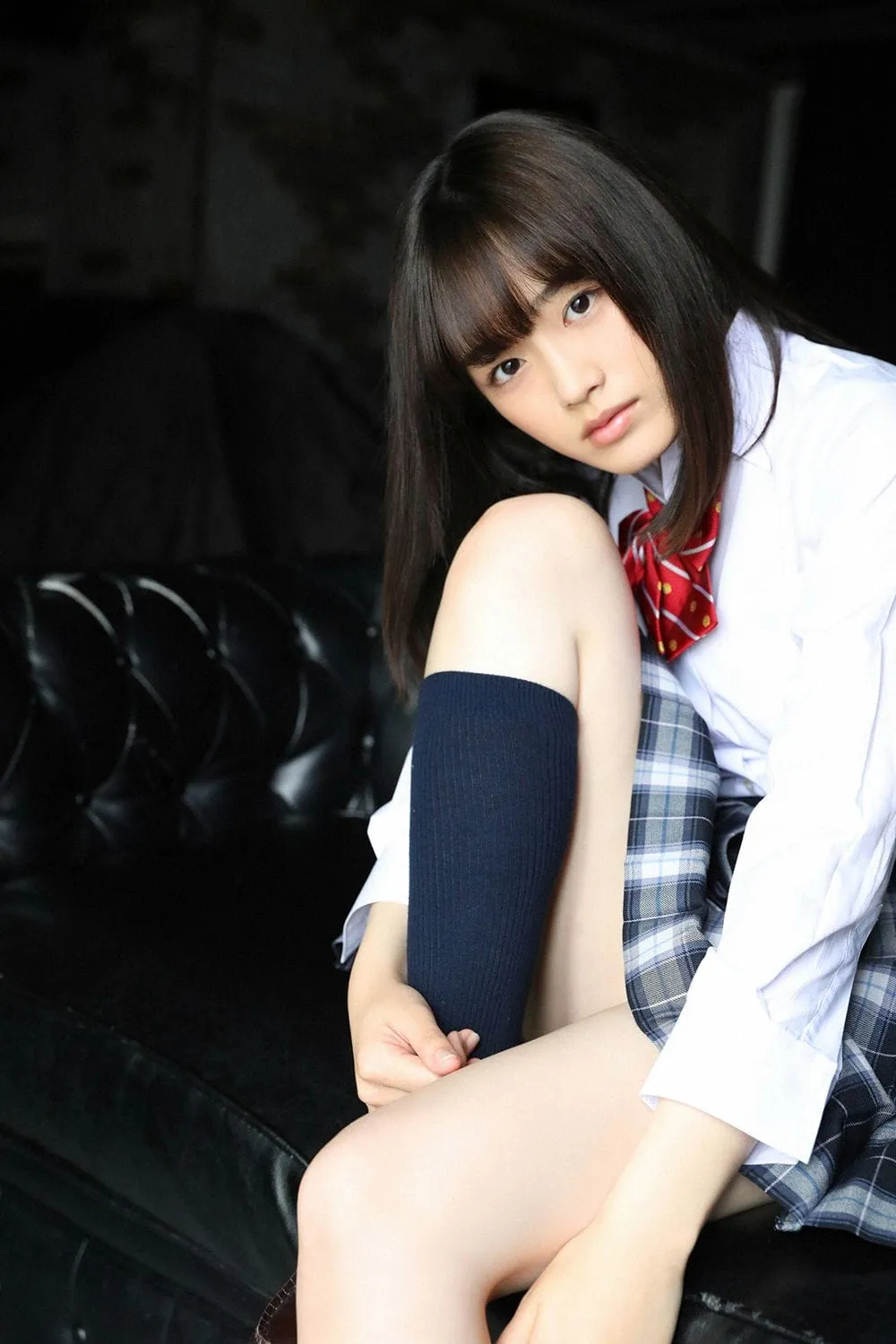 甜美JK大胆内衣写真——清水绫乃-12