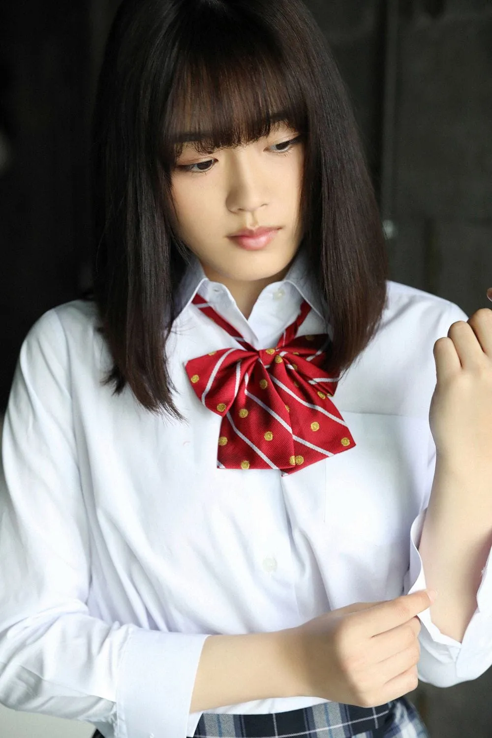 甜美JK大胆内衣写真——清水绫乃-16