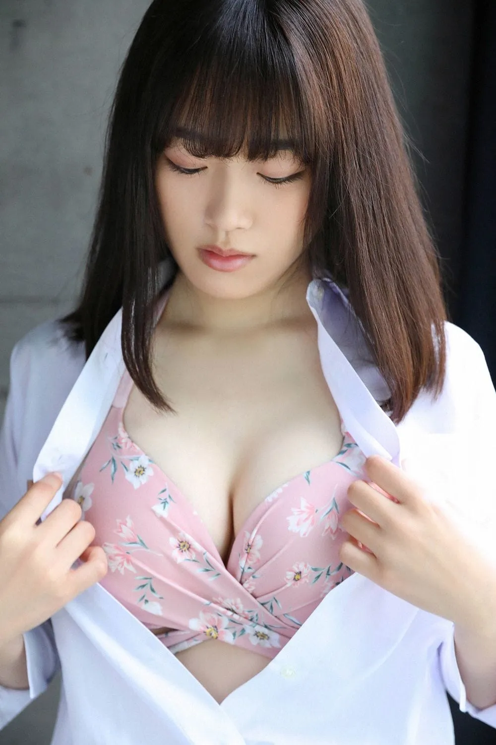 甜美JK大胆内衣写真——清水绫乃-19