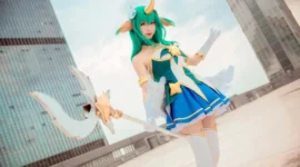 英雄联盟众星之子索拉卡cosplay-绝对领域