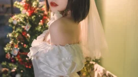 少女写真，纯洁白纱-绝对领域