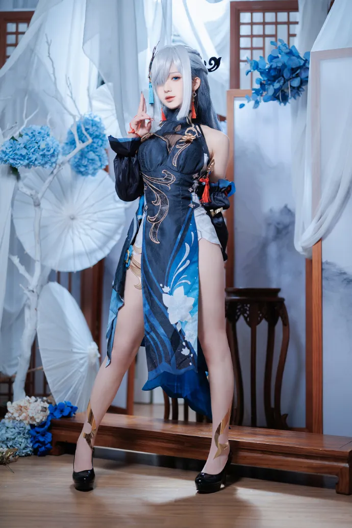 申鹤 海灯节『冷花幽露』cos-11