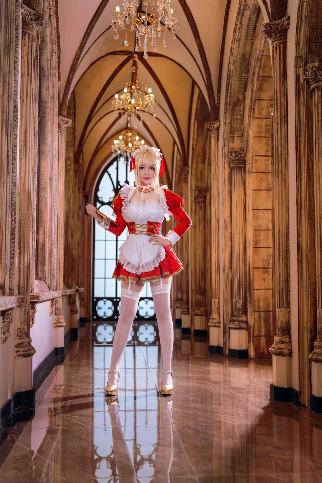 尼禄女仆cosplay-绝对领域