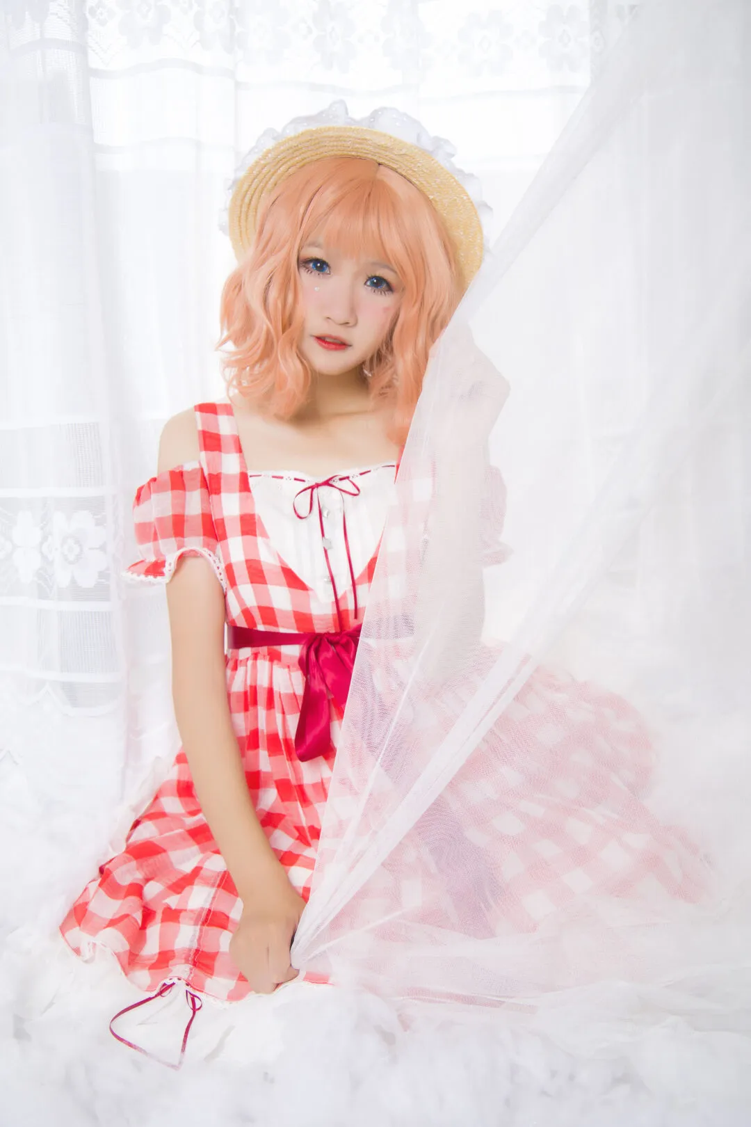 【Lolita】红格子和马卡龙，喜欢哪一个呀？-9